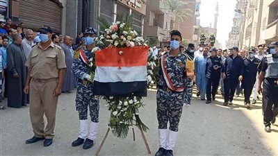 بحضور القيادات الأمنية.. تشييع جثمان شهيد الحماية المدنية بالدقهلية من مسقط رأسه