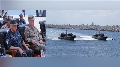 القوات البحرية المصرية والأمريكية تنفذان تدريب تبادل الخبرات 