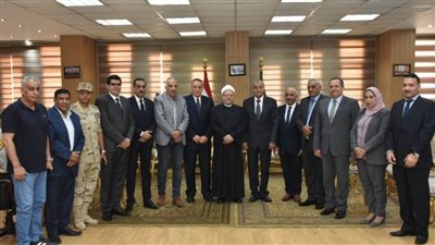 وزيرا التموين والموارد المائية ومفتي الجمهورية يهنئون محافظ الشرقية بالعيد القومي