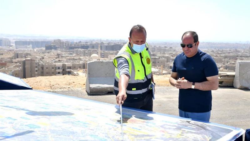 الرئيس تفقد طرق القاهرة