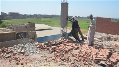 إزالة 56 مخالفة بناء ببنها ضمن الموجة الـ 20 بالقليوبية 