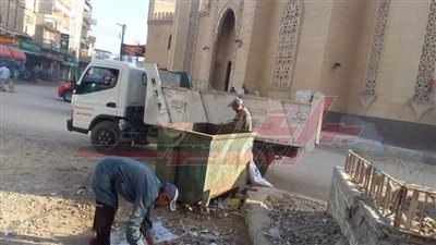 رفع كفاءة النظافة العامة بمدن كفر الشيخ