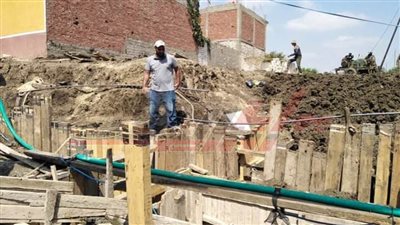 تسليك خطوط خفض المنسوب وتطهير صفايات الأمطار بكفر الشيخ