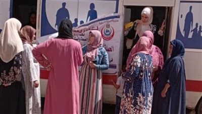 تقديم الخدمة الطبية بحملة 