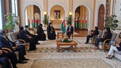 رئيس مدغشقر يستقبل السفير المصري وبطريرك الإسكندرية وسائر أفريقيا للروم الأرثوذكس 