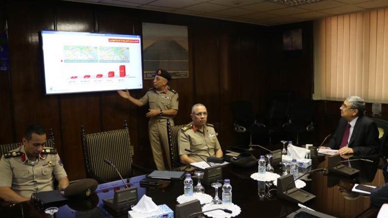 وزير الكهرباء ومدير