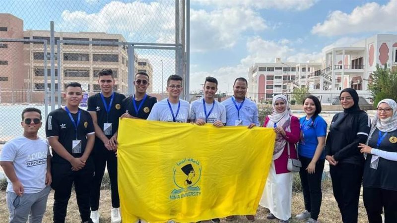 وفد طلاب جامعة المنيا