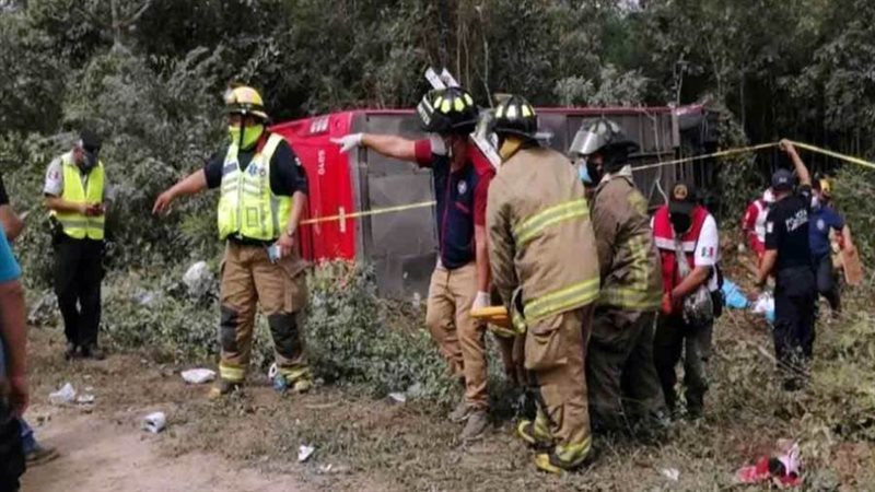 انقلاب حافلة بجنوب