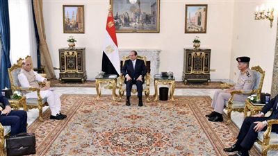 الرئيس السيسي يستقبل وزير الدفاع الهندي