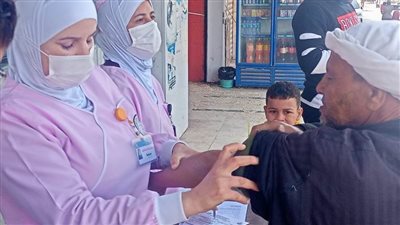 حملة طرق الأبواب بلقاح الكورونا بالإسماعيلية