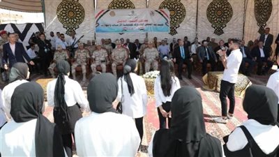 كورال أطفال بني سويف يشارك بعرض فني بمخيم الإيواء العاجل  