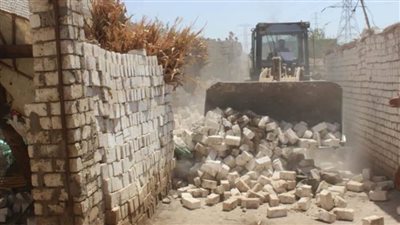 الموجة الـ20.. إزالة 328 حالة تعد بالبناء على الأراضي الزراعية وأملاك الدولة بالمنيا