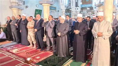 مفتى الجمهورية يؤدى صلاة الجمعة بمسجد التوبة وافتتاح 13 مسجدًا جديدًا بالبحيرة