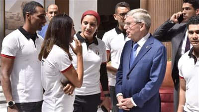 رئيس الأولمبية الدولية يزور مدينة مصر الأولمبية بالعاصمة الإدارية الجديدة
