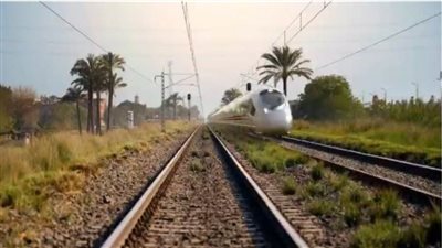 بالفيديو .. تصوير جوي لأعمال تنفيذ مشروع القطار الكهربائي السريع