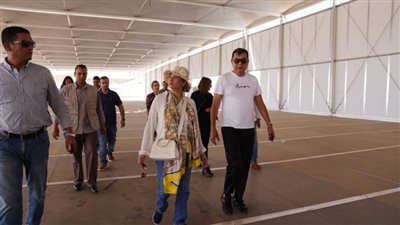 وزيرة البيئة تتفقد أعمال تطوير المنطقتين الزرقاء والخضراء لمؤتمر المناخ 