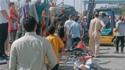 إصابة 4 أشخاص في حادث تصادم قطار بسيارة ملاكي بالشرقية 