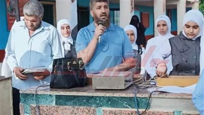 وفاة معلم أثناء إلقائه كلمة عن الرسول في طابور الصباح بكفر الشيخ