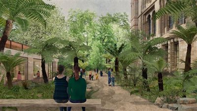 حدائق عالية التقنية في متحف التاريخ الطبيعي