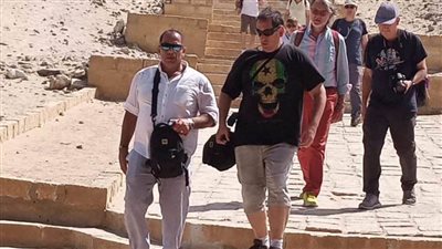 منطقة آثار بني حسن بالمنيا تستقبل وفدًا سياحيًا من إسبانيا