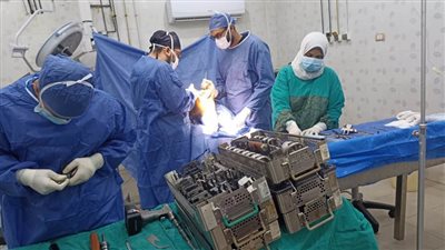 استمرار أعمال المبادرة الرئاسية للقضاء على قوائم الانتظار بمستشفيات البحيرة