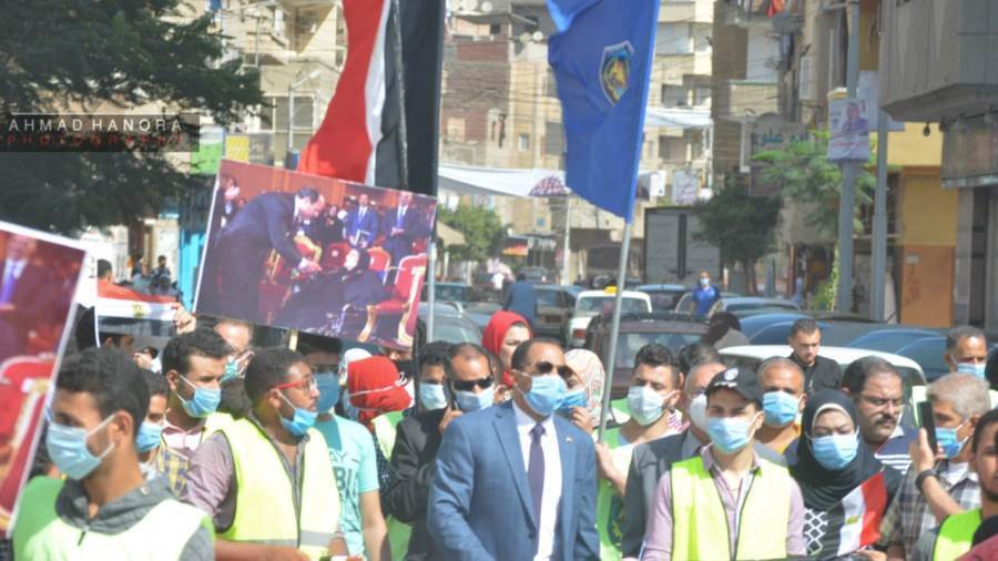 مسيره حاشدة لطلاب جامعة دمنهور