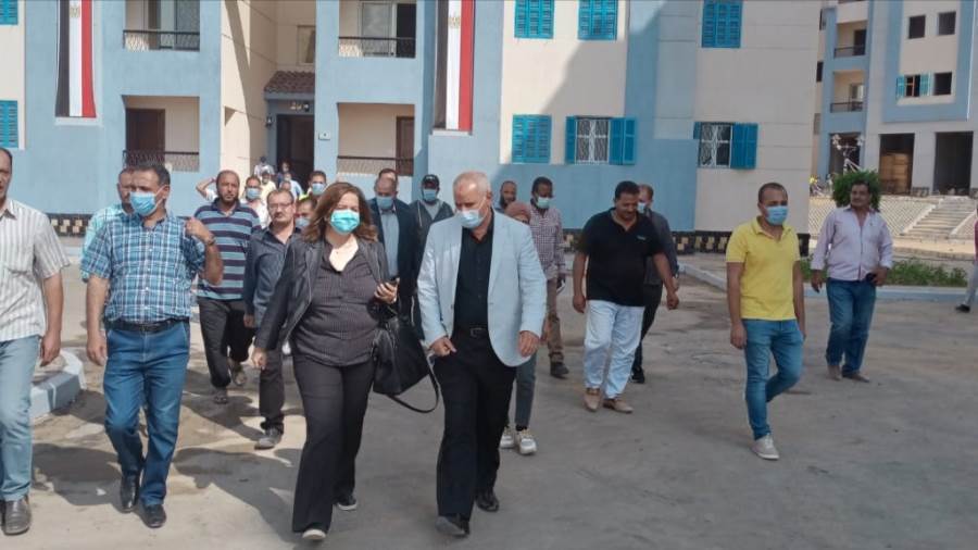 مسئولو وزارة الإسكان يتفقدون الإسكان الاجتماعى بمدينة بدر