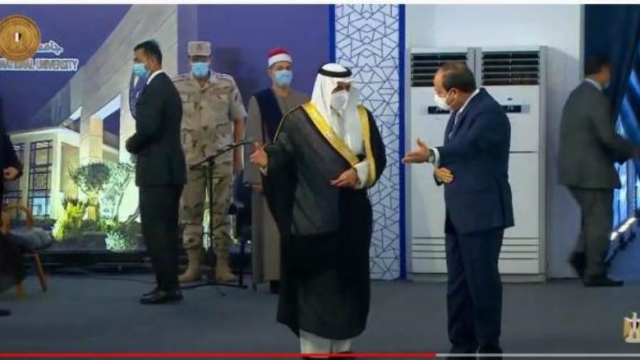 الرئيس السيسي والأمير فهد بن سلطان