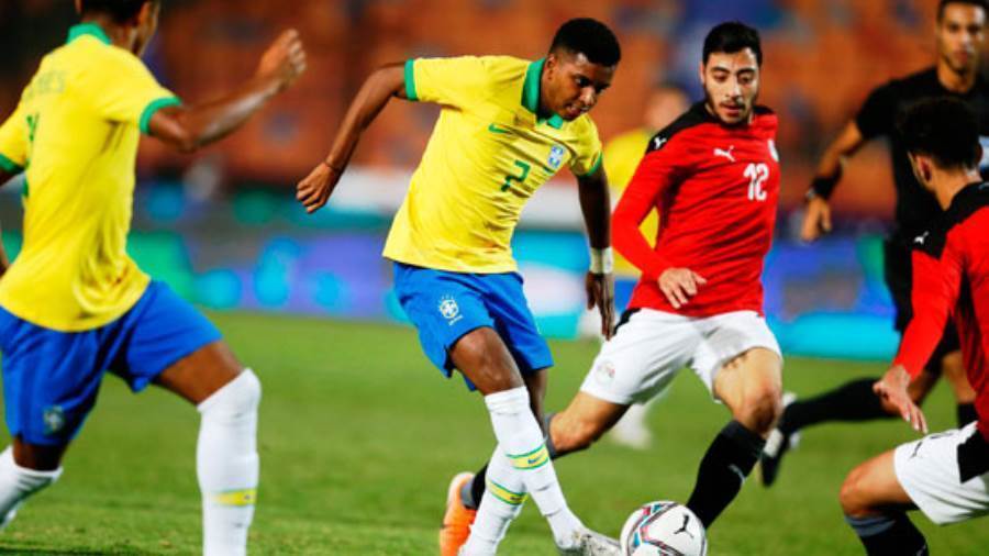 منتخب مصر الأولمبي أمام البرازيلي