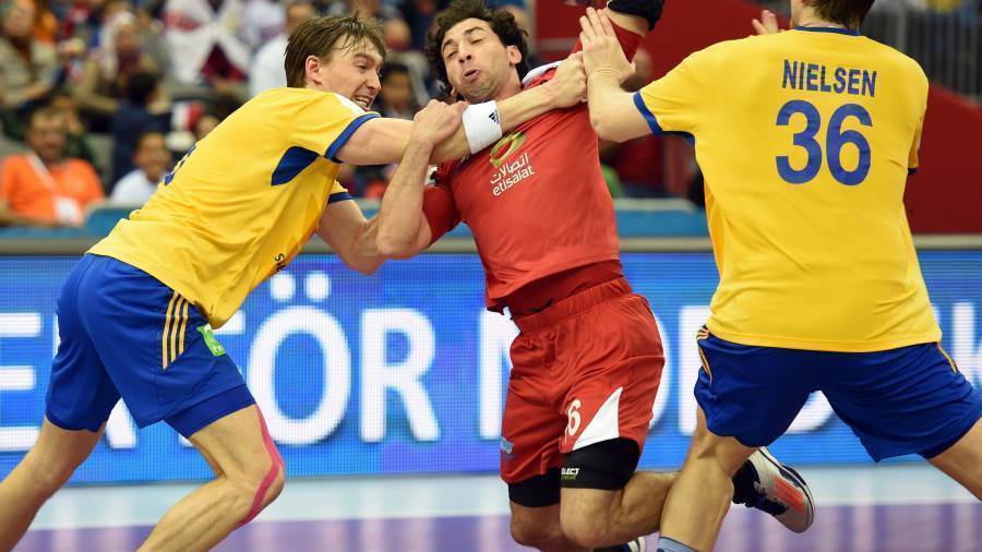 صورة ارشيفية لأحد مباريات منتخب مصر والسويد