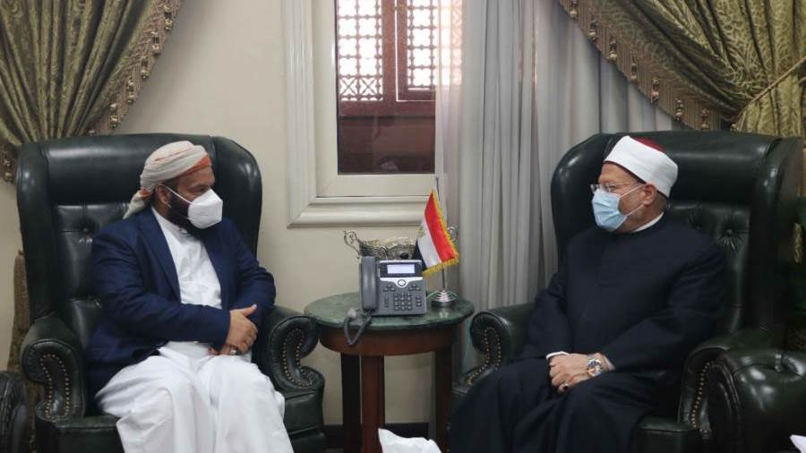 مفتي الجمهورية يستقبل وزير الأوقاف اليمني