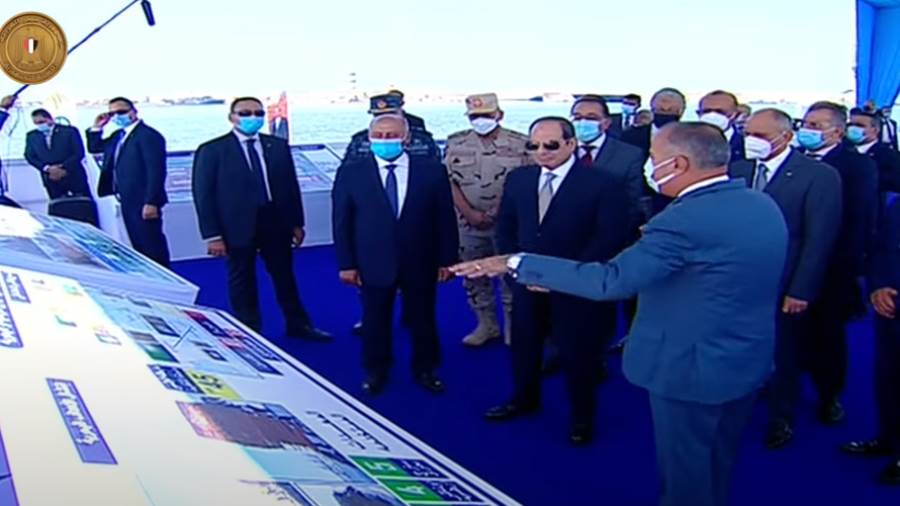 بوابة روز اليوسف | الرئيس السيسي يتفقد رصيف 85/ 3 بميناء الإسكندرية بتكلفة 400 مليون جنيه
