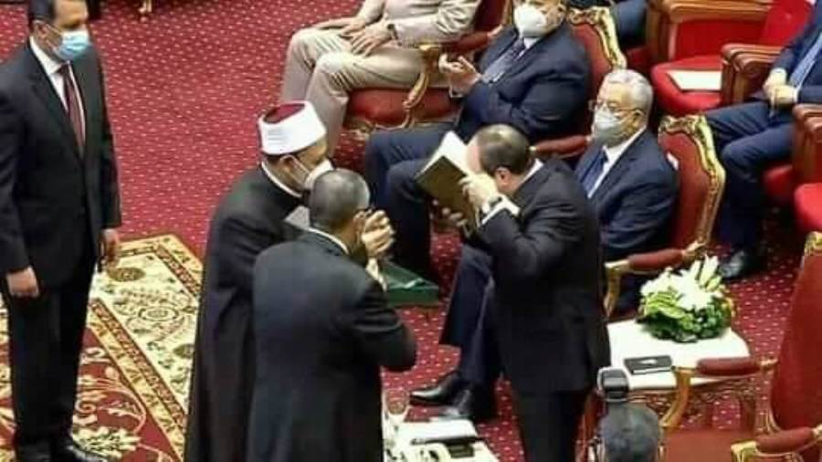 الرئيس السيسي والامام الاكبر
