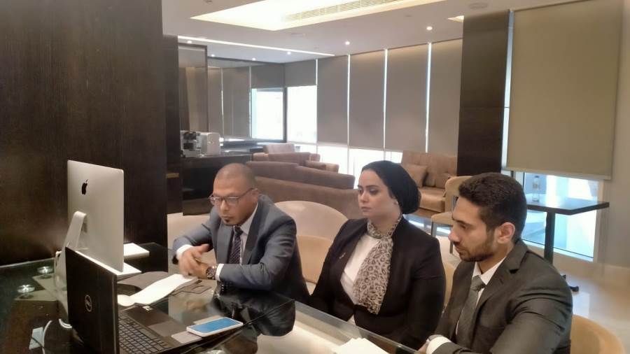 خلالة مشاركة مسؤلى الشركة المصرية للمطارات فى فعاليات اكسبو دبى