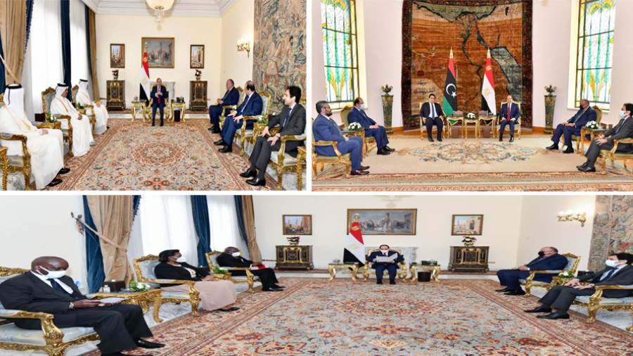 الرئيس السيسي يشهد يوما رئاسيا مكثفا بالاتحادية