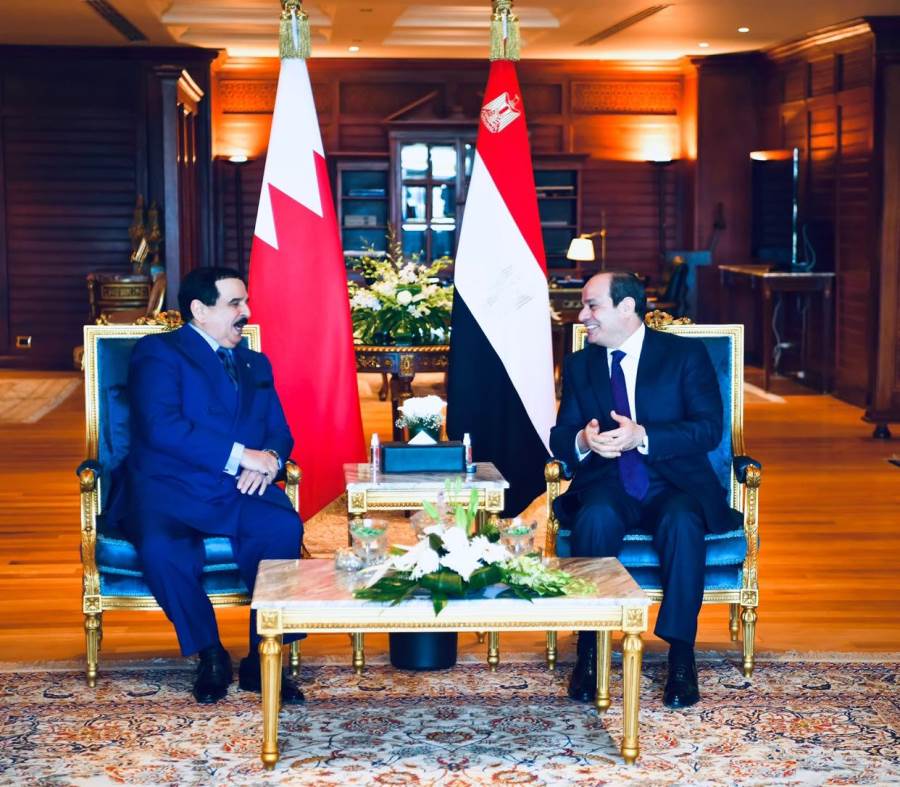 الرئيس السيسي وملك البحرين