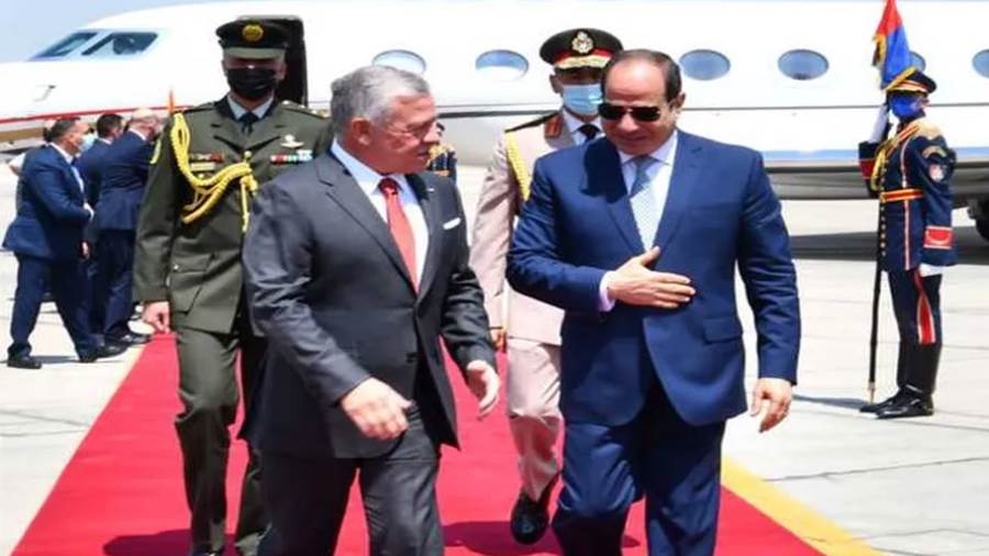 الرئيس عبد الفتاح السيسي والعاهل الأردني - ارشيفية