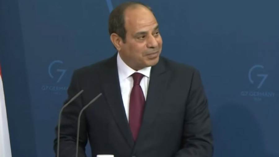 الرئيس السيسي خلال المؤتمر