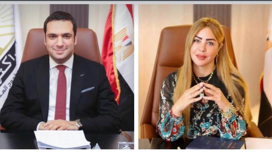 د جيهان مديح رئيس الحزب و د محمد بدران الأمين العام للحزب