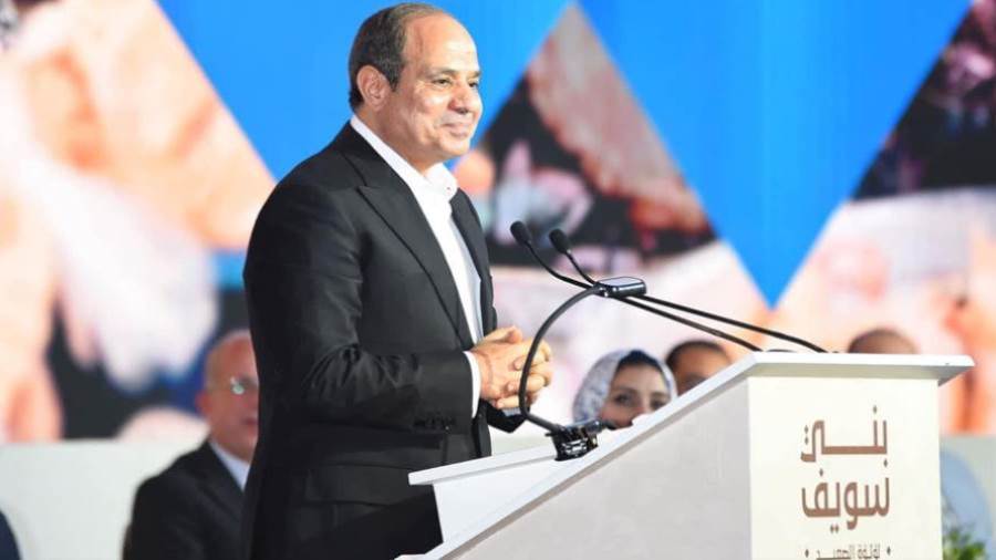 الرئيس عبد الفتاح السيسي خلال زيارته لمحافظة بني سويف