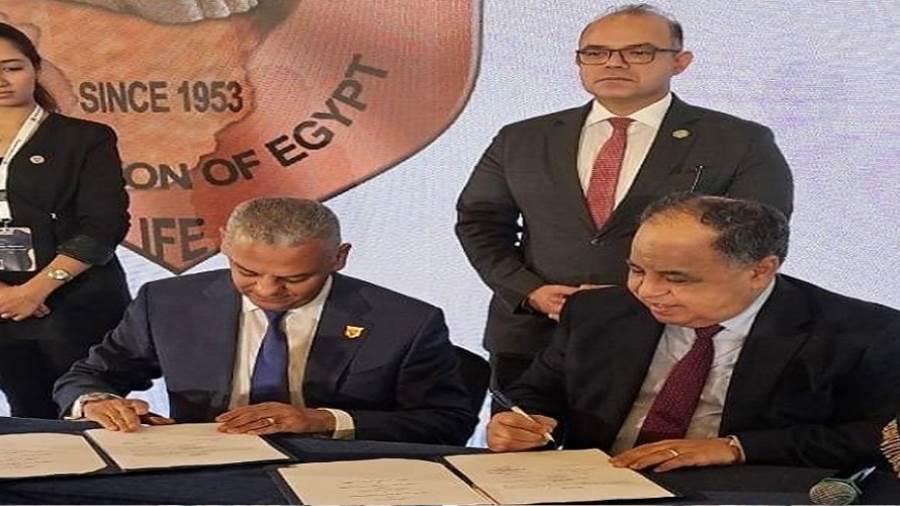 وزير المالية د. محمد معيطبعد لقاء ورئيس الهيئة العامة للتأمين الصحي الشامل