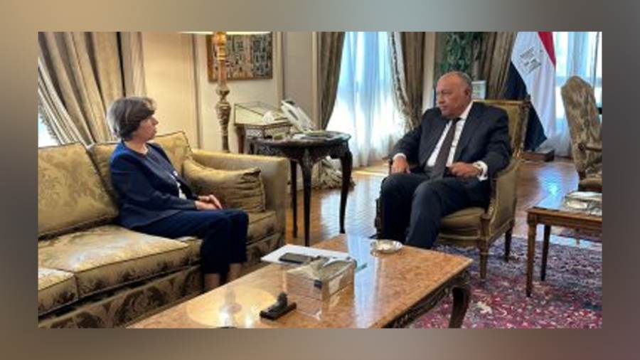 مباحثات بين شكري ووزيرة الخارجية الفرنسية