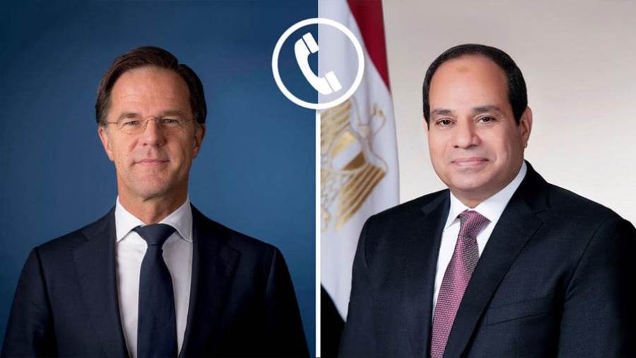 الرئيس عبد الفتاح السيسي ورئيس الوزراء الهولندي