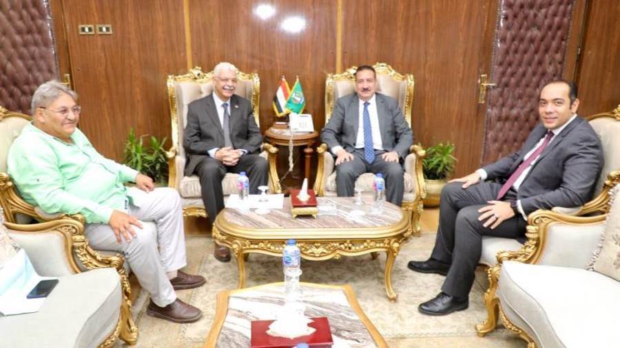 محافظ المنوفية ورئيس الجامعة