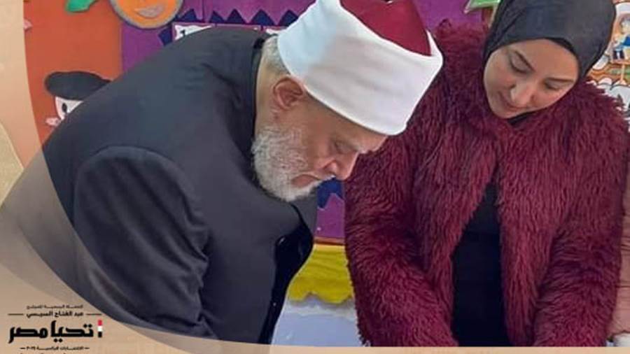 د.علي جمعة يدلي بصوته في الانتخابات الرئاسية 2024