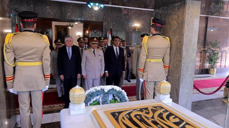 وزير الدفاع أثناء احياء بذكرى الزعيم عبد الناصر