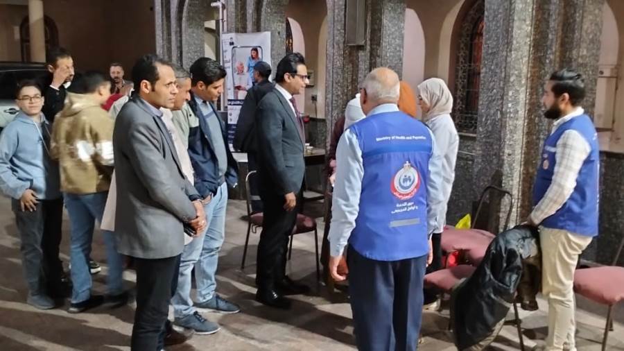 "دويدار" يتفقد الخدمات الطبية المقدمة بمحيط الكنائس أثناء الاحتفال بعيد الميلاد المجيد بسوهاج "دويدار" يتفقد الخدمات الطبية المقدمة بمحيط الكنائس أثناء الاحتفال بعيد الميلاد المجيد بسوهاج