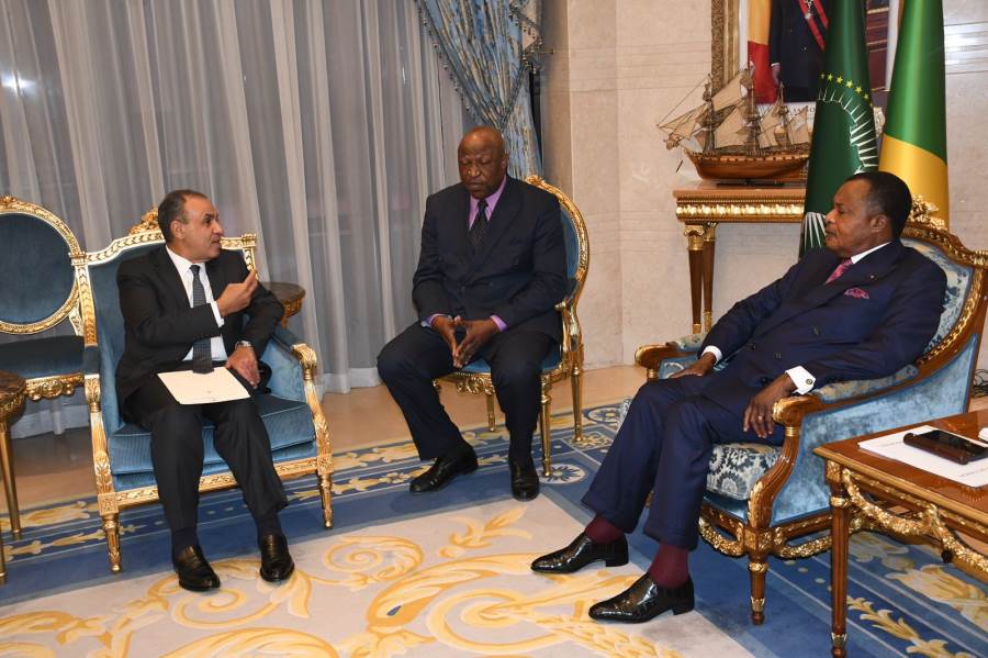 وزير الخارجية مع رئيس الكونجو