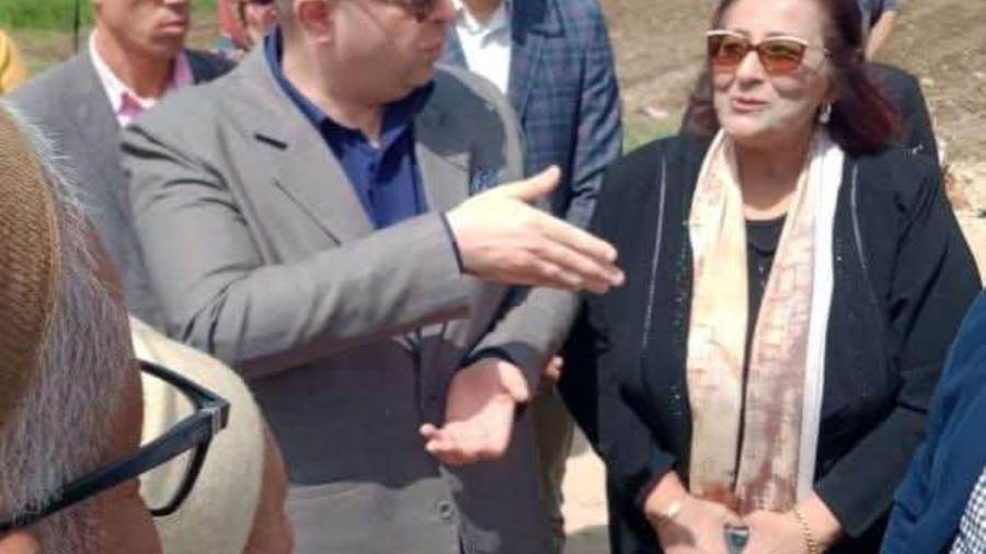 محافظ بنى سويف والنائبة سهام بشاى