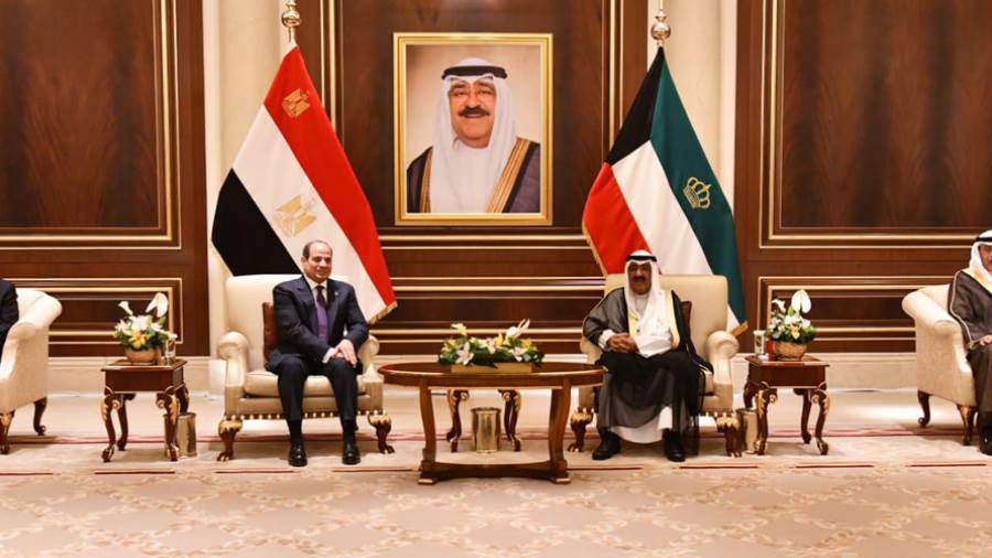الرئيس عبد الفتاح السيسي وأمير دولة الكويت